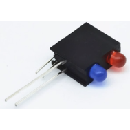 Suporte para LED 3 mm com duplo furo e luz indicadora
