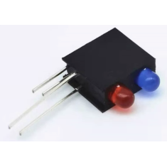Suporte para LED 3 mm com duplo furo e luz integrada