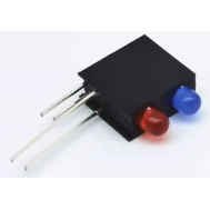 Suporte para LED 3 mm com duplo furo e luz integrada