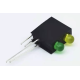 Suporte para LED 3 mm com dois orif&iacute;cios e LED indicador integrado - Thumb - 1