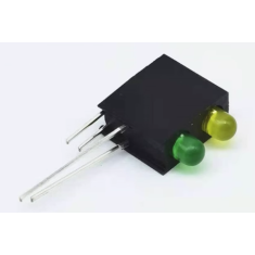 Suporte para LED 3 mm com dois orif&iacute;cios e LED indicador integrado