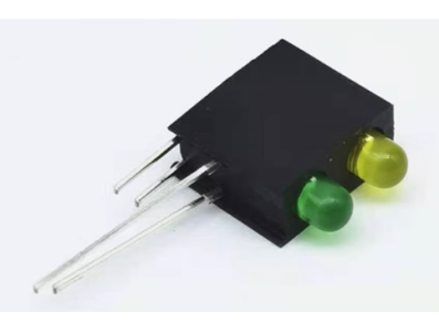 Suporte para LED 3 mm com dois orif&iacute;cios e LED indicador integrado - Imagem 1