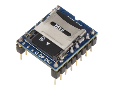 M&oacute;dulo de Som MP3 Mini com Leitor de Cart&atilde;o SD WTV020-SD-16P para Arduino e PIC - Imagem 7