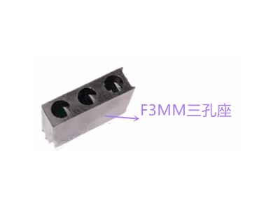 Suporte de tr&ecirc;s furos para LED 3 mm - Imagem 1