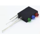 Soquete para l&acirc;mpada 3 mm com tr&ecirc;s furos e indicador luminoso LED - Thumb - 1