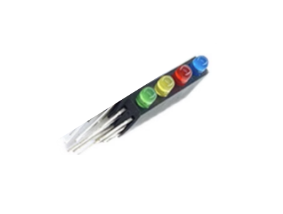 Soquete para l&acirc;mpada 3 mm, 4 furos, com LED indicador - Imagem 1