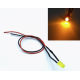 LED indicador amarelo 3 mm 3 V com cabo 20 cm (LG) - Thumb - 1