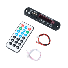 Placa decodificadora MP3 Bluetooth com slot SD, USB, receptor FM e controle remoto