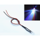 Indicador LED RGB 3 mm Water Clear 5-9 V pisca lento com cabo de 20 cm - Thumb - 1
