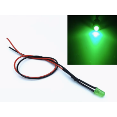 LED indicador verde 5 mm 3 V com cabo de 20 cm