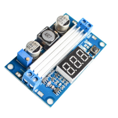 M&oacute;dulo conversor DC-DC step-up ajust&aacute;vel 3,0~35V para 3,5~35V 100W com volt&iacute;metro digital