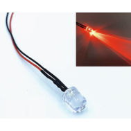 LED indicador vermelho 3V 8 mm transparente com cabo 20 cm LG