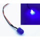 Indicador LED azul 8 mm 12 a 18 V com cabo 20 cm - Thumb - 1