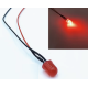 LED indicador vermelho 10 mm 3 V com cabo de 20 cm - Thumb - 1