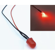 LED indicador vermelho 10 mm 3 V com cabo de 20 cm