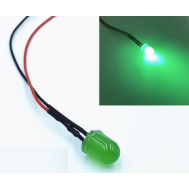 LED Indicador Verde 10 mm 3V com Cabo 20 cm