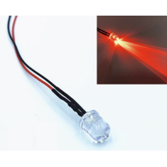 Indicador LED vermelho 10 mm (water clear) 3 V com cabo 20 cm