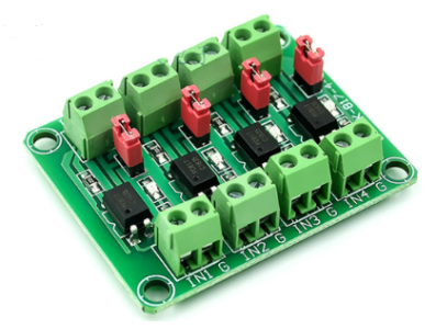 M&oacute;dulo de isolamento por acoplador &oacute;ptico PC817 4 canais - Imagem 7