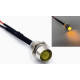 Indicador LED met&aacute;lico amarelo 5 mm 3 V com cabo 20 cm - Thumb - 1