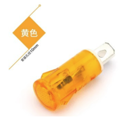 Indicador luminoso tipo borboleta MDX-11A amarelo AC 220V