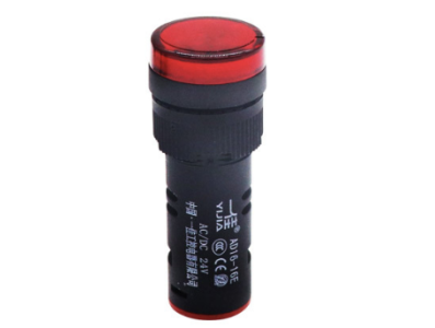 Sinaleiro LED 16 mm Vermelho AC/DC 24V AD16-16E - Imagem 1