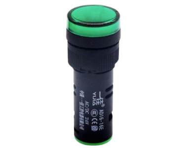 Sinaleiro indicador LED 16 mm verde AC/DC 24V AD16-16E - Imagem 7