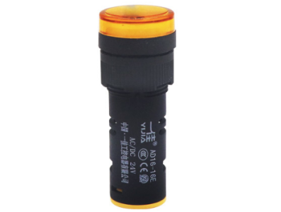 Sinaleiro LED Amarelo 24V AC/DC 16 mm AD16-16E - Imagem 1