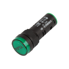 Indicador sinaleiro LED verde 16 mm AC 220 V AD16-16E