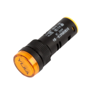 Sinaleiro indicador LED amarelo 16mm AC 220V AD16-16E