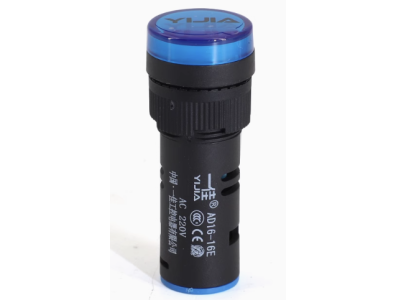 Sinaleiro LED Azul 16 mm AC 220V AD16-16E - Imagem 1