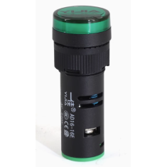 Sinaleiro piloto LED verde 16 mm AC 380V modelo AD16-16E