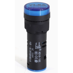 Sinaleiro piloto LED azul 16 mm AC 380 V AD16-16E