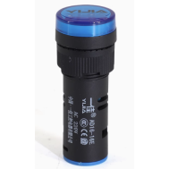 Sinaleiro piloto LED azul 16 mm AC 380 V AD16-16E