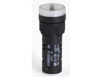 Indicador piloto LED AD16-16E 16 mm branco 380 V AC - Imagem 1