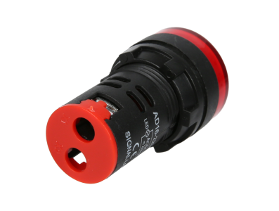 Sinaleiro LED vermelho AD16-22DS 22 mm AC/DC 12-24 V - Imagem 7