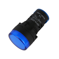 Indicador piloto LED azul AD16-22DS 22 mm AC/DC 12-24V