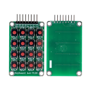 M&oacute;dulo matriz 4x4 com 16 bot&otilde;es