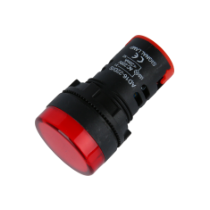 Sinaleiro indicador LED vermelho 22 mm AC 220V AD16-22DS