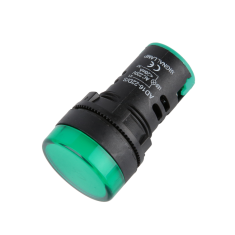 Sinaleiro piloto LED verde 22 mm AD16-22DS AC 220V