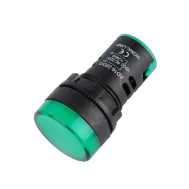 Sinaleiro piloto LED verde 22 mm AD16-22DS AC 220V