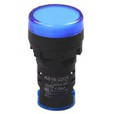 Sinaleiro LED azul 22 mm AC 220 V AD16-22DS
