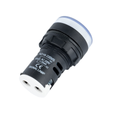 Indicador piloto LED branco 22 mm AC 220 V modelo AD16-22DS