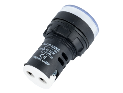 Indicador piloto LED branco 22 mm AC 220 V modelo AD16-22DS - Imagem 1