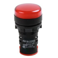 Sinaleiro Indicador LED Vermelho 22 mm AC 380V AD16-22DS