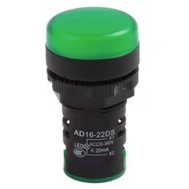 Indicador piloto LED AD16-22DS 22 mm verde AC 380 V