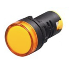 Sinaleiro piloto LED amarelo 22 mm AC 380V modelo AD16-22DS