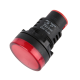 Sinaleiro LED vermelho 30 mm AC/DC 12V AD16-30DS - Thumb - 1