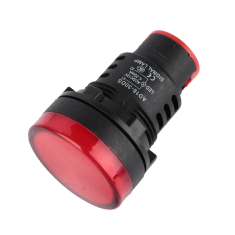 Sinaleiro LED vermelho 30 mm AC/DC 12V AD16-30DS