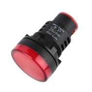 Sinaleiro LED vermelho 30 mm AC/DC 12V AD16-30DS