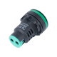 Sinaleiro Indicador LED Verde AC/DC 12V 30 mm AD16-30DS Power Pilot - Thumb - 1